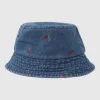Sombrero pescador denim cerezas