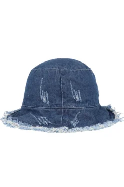 Sombrero pescador mezclilla destrucción
