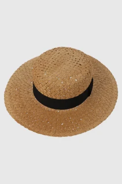 Sombrero tejido plano