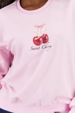 Sudadera con estampado de cereza