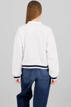 Sudadera contraste USA con cierre