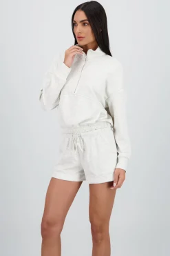 Sudadera cuello alto con cierre