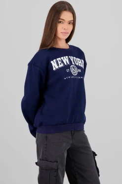 Sudadera estampada New York
