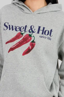 Sudadera estampado sweet & hot