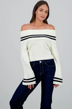 Sueter bandeau detalle rayas