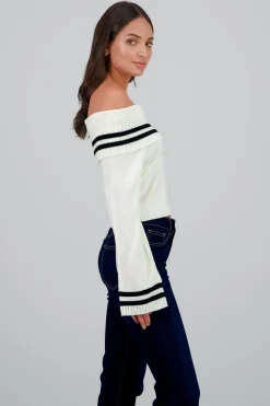 Sueter bandeau detalle rayas