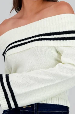 Sueter bandeau detalle rayas