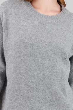 Sueter cuello redondo oversized liso