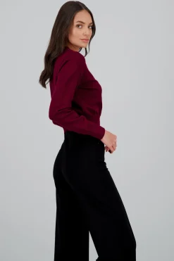 Sueter liso con botones