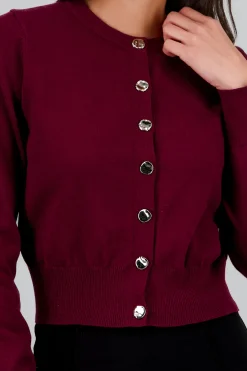 Sueter liso con botones