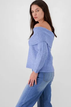 Sueter liso hombros caidos