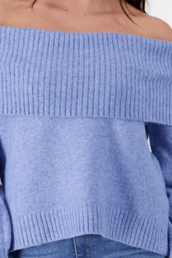 Sueter liso hombros caidos