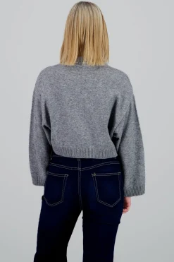 Sueter liso manga larga