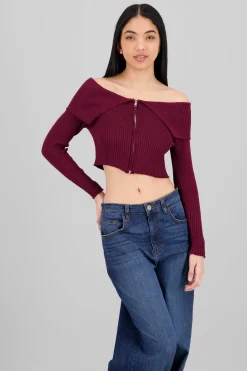 Sueter manga larga cierre