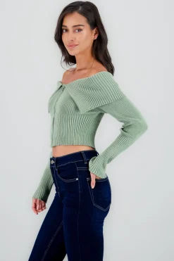 Sueter manga larga cierre