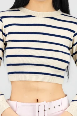 Sueter manga larga rayas delgadas Hyps