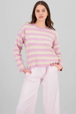 Sueter rayas tacto suave