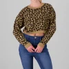 Sueter tejido animal print