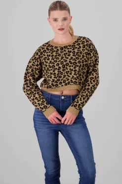 Sueter tejido animal print