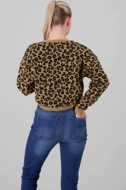 Sueter tejido animal print