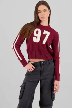 Sueter tejido contraste