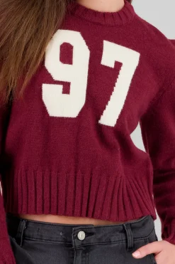 Sueter tejido contraste