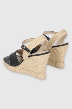 Tacón cuña tiras anchas cruzadas crack