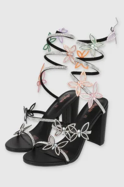 Tacón Mariposas Brillos