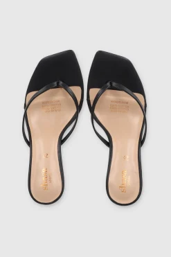 Tacón pata de gallo tiras transparente