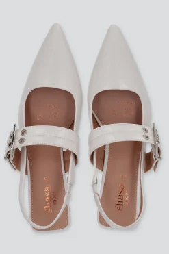 Tacón puntal kitten slingback hebilla