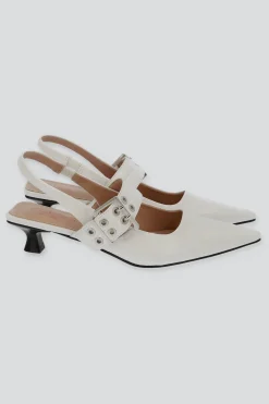 Tacón puntal kitten slingback hebilla