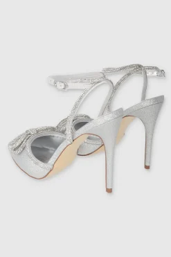 Tacón puntal moño brillos