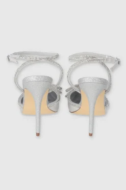 Tacón puntal moño brillos