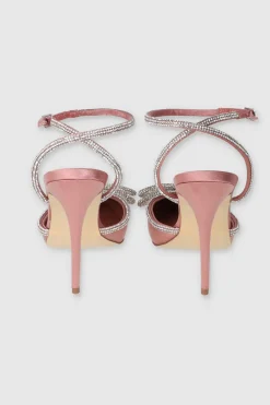 Tacón puntal moño brillos