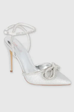 Tacón puntal moño brillos