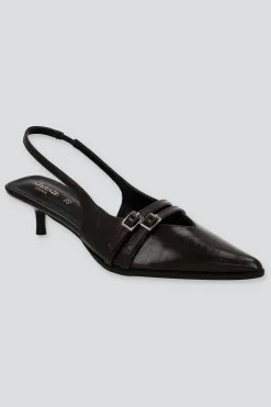 Tacón puntl kitten slingback hebilla mini