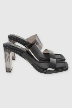 Tacón Transparente Bloque