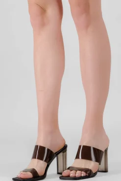 Tacón Transparente Bloque