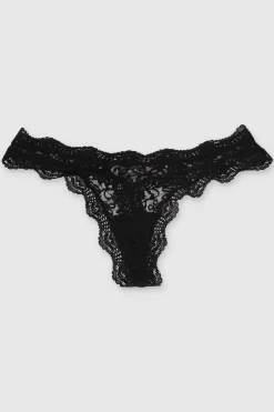 Tanga encaje bies