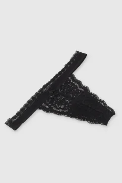 Tanga encaje lateral