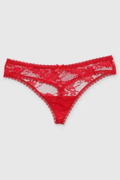 Tanga mesh borde encaje