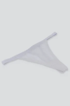 Tanga mesh liso encaje