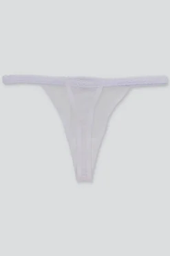 Tanga mesh liso encaje