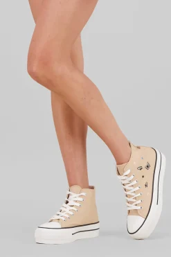 Tenis canvas mini mariposas