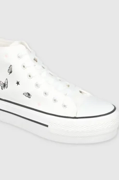 Tenis canvas mini mariposas