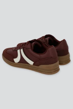 Tenis casual contraste materiales lineas