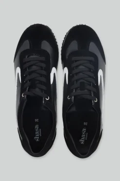 Tenis casual redondeado suede