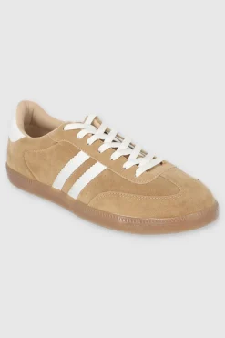 Tenis casual suede dos lineas