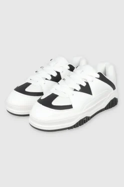 Tenis chunky contrastes