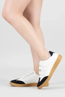 Tenis clasico velcro contrastes